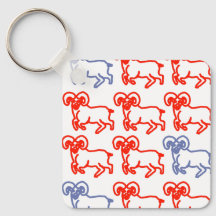 Porte-clés Bélier – Zodiaque Simple Moderne
