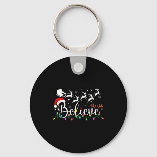 Porte-clés Believe Santa Claus Believe Christmas Matching Paj (Recto)