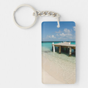 Porte-clés Belize, mer des Caraïbes, Caye Goff. Une petite îl