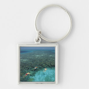 Porte-clés Belize, récif barrière, récif Lighthouse, bleu