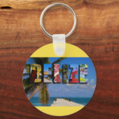 Porte-clés Belize Tropical Beach Travel Photos (Verso)