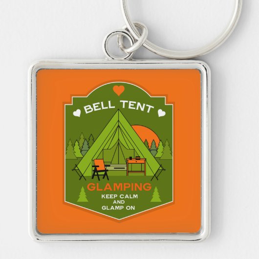 Porte-clés Bell Tent Glamping (Devant)