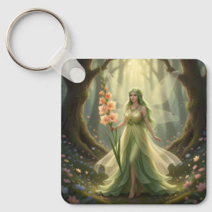 Porte-clés Belle Août Peridot Fairy
