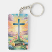 Porte-clés Belle aquarelle de Pâques (Dos)
