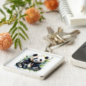 Porte-clés Belle aquarelle Panda Bear (Côté)