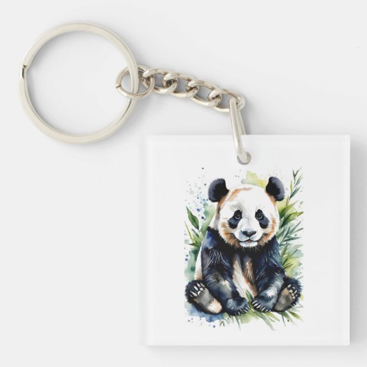 Porte-clés Belle aquarelle Panda Bear (Devant)
