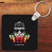 Porte-clés Belle araignée automnale avec Casquette Dewdrop (Verso)