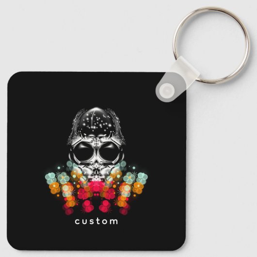 Porte-clés Belle araignée automnale avec Casquette Dewdrop (Dos)