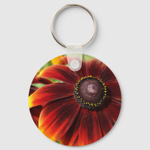 Porte-clés Belle bague à clé de fleurs