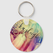 Porte-clés Belle Boho Bohemian Style Dreamcatcher Feathers (Recto)