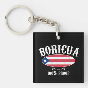 Porte-clés Belle Boricua Porto Rico 100%
