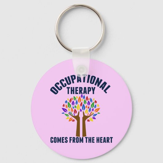 Porte-clés Belle citation de l'arbre d'ergothérapie (Recto)