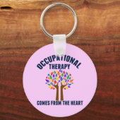 Porte-clés Belle citation de l'arbre d'ergothérapie (Recto)