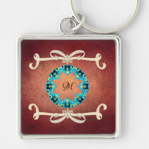 Porte-clés Belle Cravate de Bow victorienne avec Monogramme