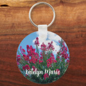 Porte-clés Belle Crème Myrte Fleurs Nature Photo Custom (Verso)