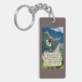 Porte-clés Belle Écriture d'aigle Isaïe 40:31 (Devant gauche)