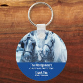 Porte-clés Belle équipe Cheval Winter Driving Photo Party (Recto)