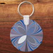 Porte-clés Belle étonnante Papillon bleu doux couleurs Art (Recto)