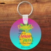 Porte-clés Belle être un ananas (Recto)