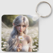 Porte-clés Belle fée d'avril en marguerite (Dos)