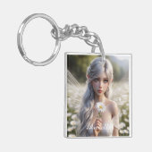 Porte-clés Belle fée d'avril en marguerite (Devant gauche)