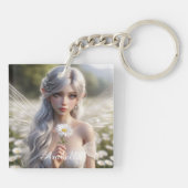 Porte-clés Belle fée d'avril en marguerite (Dos)