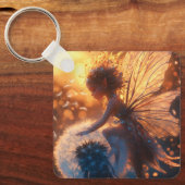Porte-clés Belle fée solaire avec Dandelion (Recto)