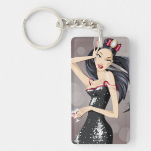 PORTE-CLÉS BELLE FEMME
