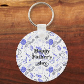 Porte-clés Belle Fête des pères heureuse (Recto)