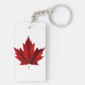 Porte-clés Belle feuille d'érable d'automne (Dos)
