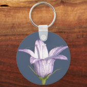Porte-clés Belle fleur de cloche bleue (Recto)