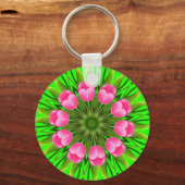 Porte-clés Belle Fleur Mandala Design (Verso)