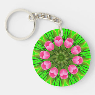 Porte-clés Belle Fleur Mandala Design