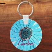 Porte-clés Belle Fleur personnalisée (Recto)