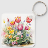 Porte-clés Belle Fleur Tulip Clavier (Dos)