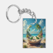 Porte-clés Belle globe de plage de Curacao (Devant gauche)
