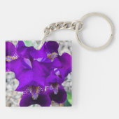 Porte-clés Belle iris violet (Dos)