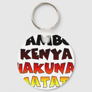 Porte-clés Belle Jambo Kenya Hakuna Matata Art Lovely 