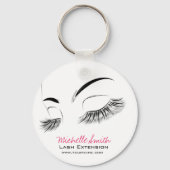 Porte-clés Belle longue cils extension Lash (Recto)