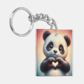 Porte-clés Belle Love Heart Panda (Devant gauche)