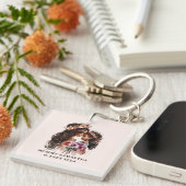 Porte-clés Belle maman et fille noire (Devant Droit)