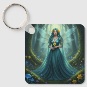 Porte-clés Belle Mars Aquamarine Fée