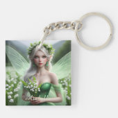 Porte-clés Belle May Fairy dans Lilies de la Vallée (Dos)