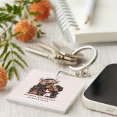 Porte-clés Belle mère et fille noire (2) (Devant Droit)