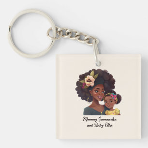 Porte-clés Belle mère et fille noire (21)