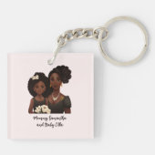 Porte-clés Belle mère et fille noire (23) (Dos)