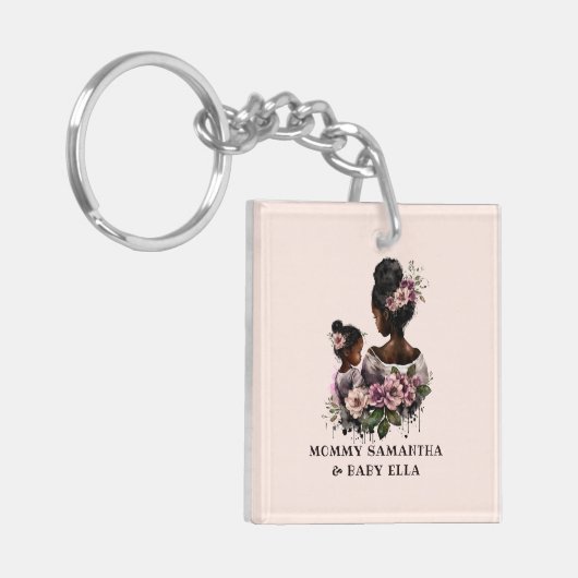 Porte-clés Belle mère et fille noire (7) (Devant gauche)