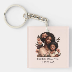 Porte-clés Belle mère et fille noire (9)