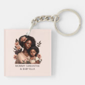 Porte-clés Belle mère et fille noire (9) (Dos)