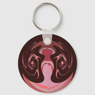Porte-clés Belle Motif Maroon Africain Design d'impression